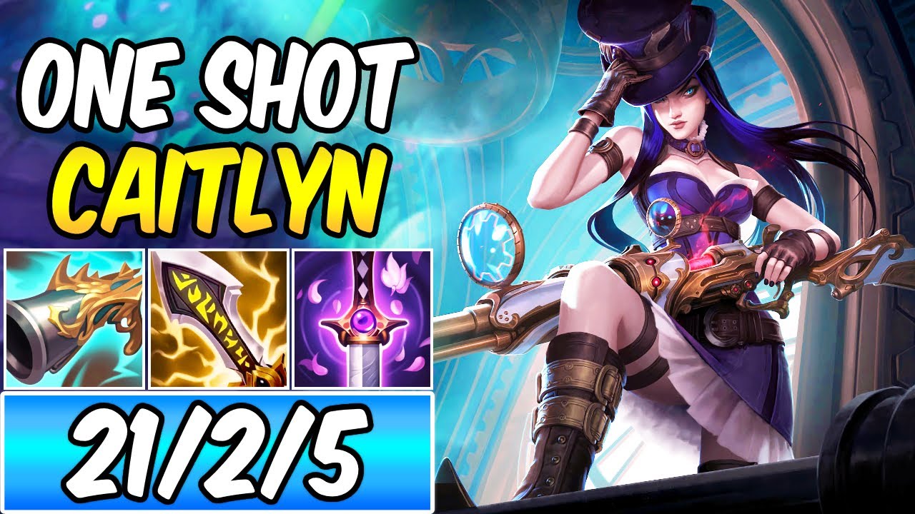 SEASON 14 ONE-SHOT CAITLYN LETHALITY CRIT | New Build & Runes | League of Legends