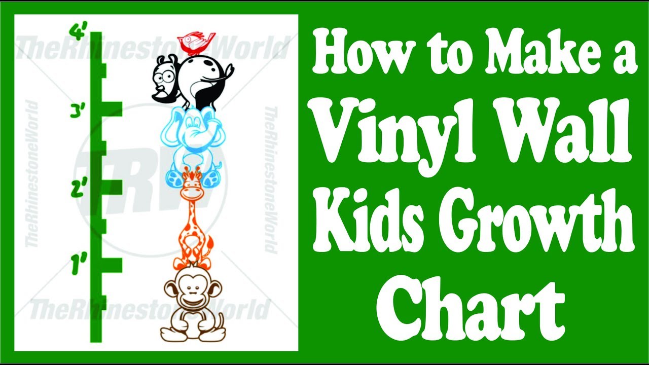 Creating a Custom Kids Animal Growth Chart Using FDC Wall Vinyl and a Vinyl Cutter