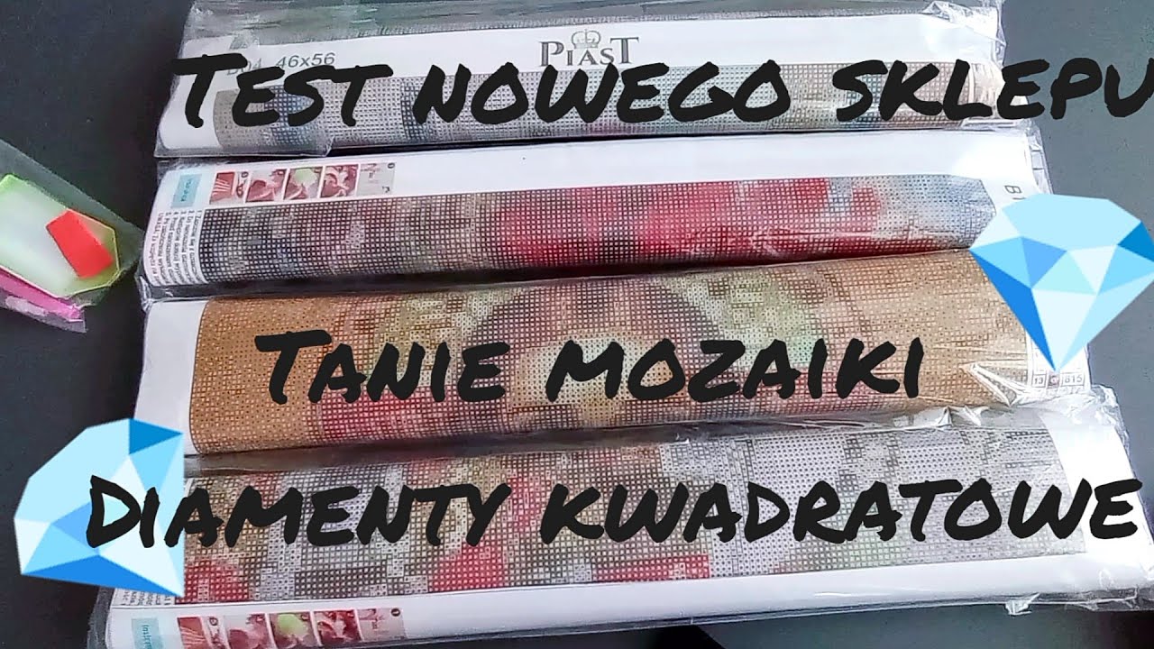 Testuję tani polski sklep z Allegro z #mozaikami diamentowymi firmy Piast #diamentykwadratowe