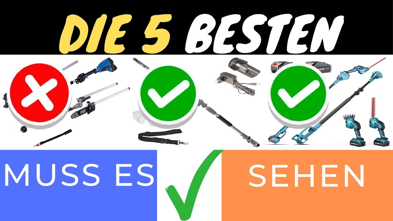 DIE BESTEN AKKU-GARTENGER&Auml;TE 2025 🌿🔋 | HECKENSCHEREN & MOTORSENSEN IM VERGLEICH!