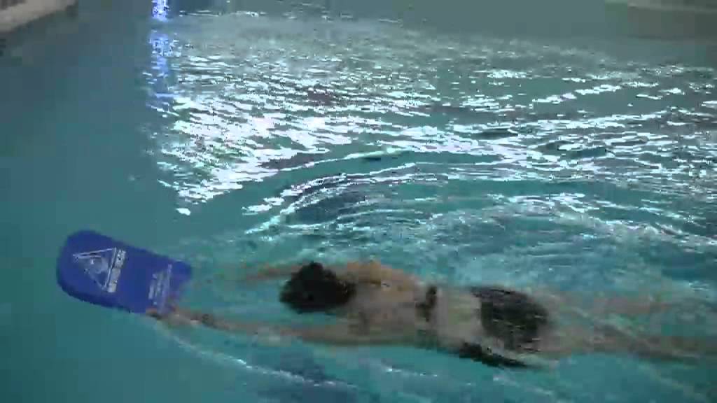 In Motion: Catch up drill with kickboard