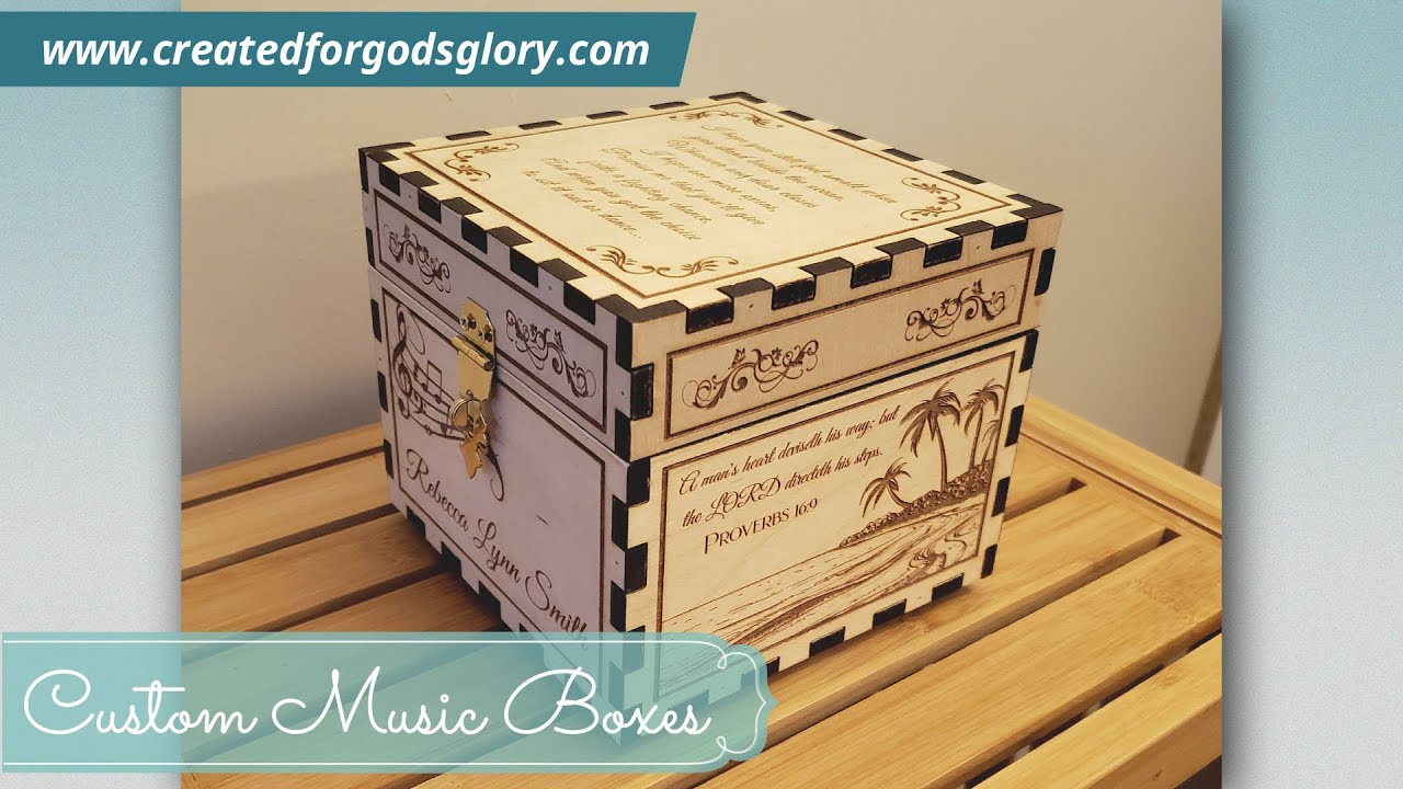 Custom Laser Engraved Music Boxes!