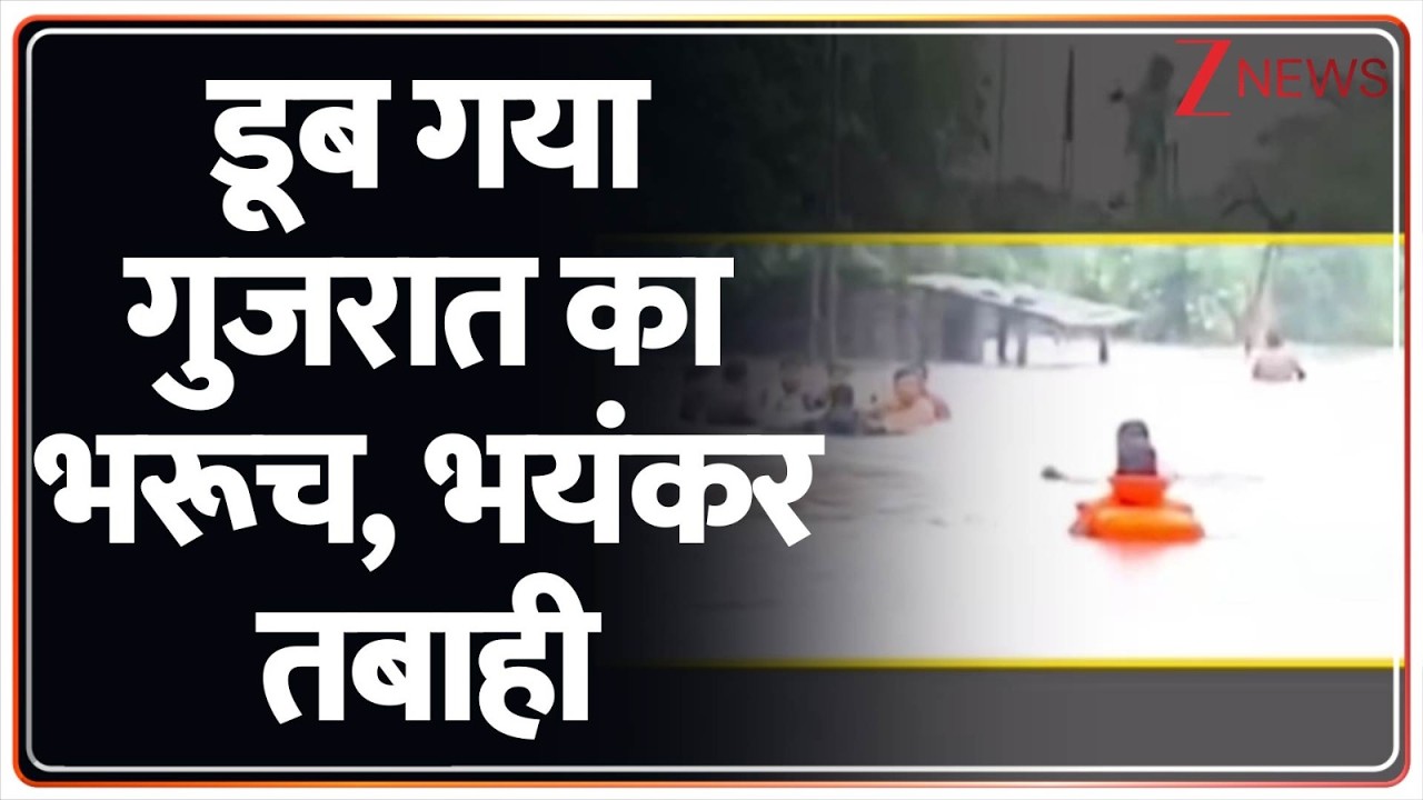 Gujrat Flood : डूब गया गुजरात का भरूच, भयंकर तबाही I Weather News I Zee News