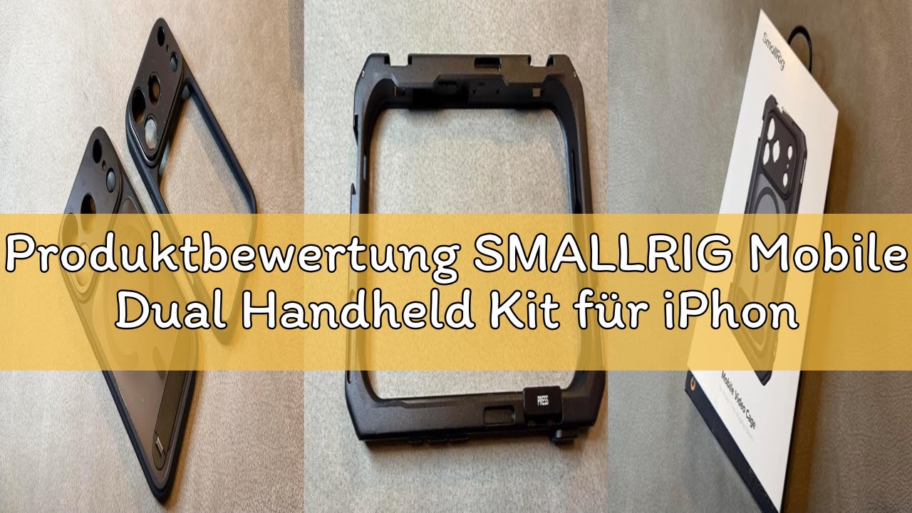 Produktbewertung SMALLRIG Mobile Dual Handheld Kit für iPhone 17 Pro, Handyhalterung mit kabellosem