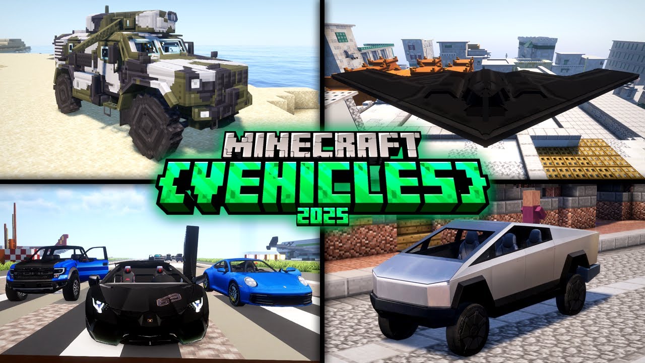 15 Best Minecraft Vehicle Mods Of All Time in 2025 !