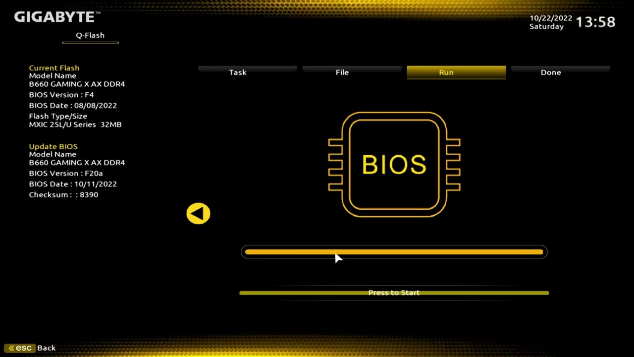 Bios Update Gigabyte Gaming B660  X AX DDR4 LGA 1700 motherboards, step by step instruction 13th gen