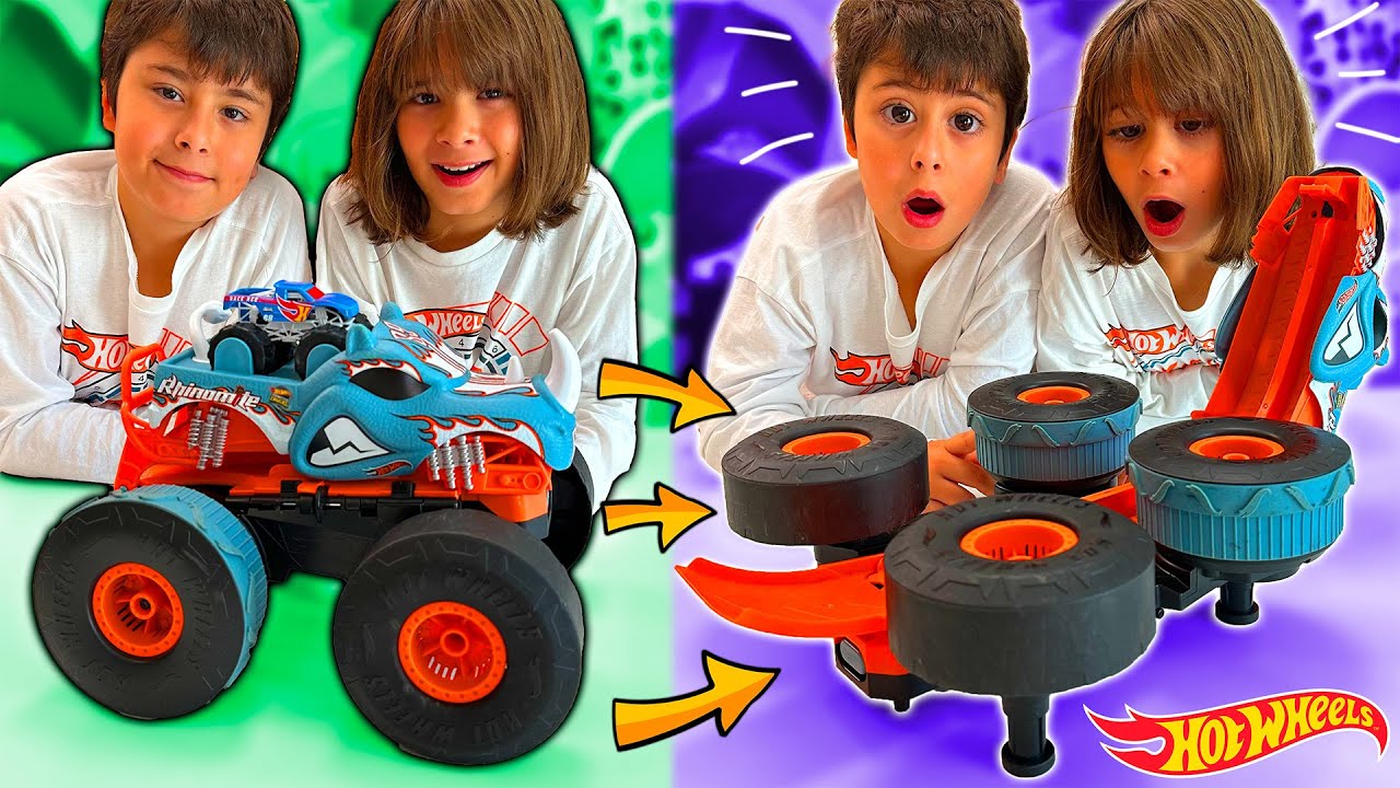 El MISTERIO del transforming RHINOMITE de Hot Wheels