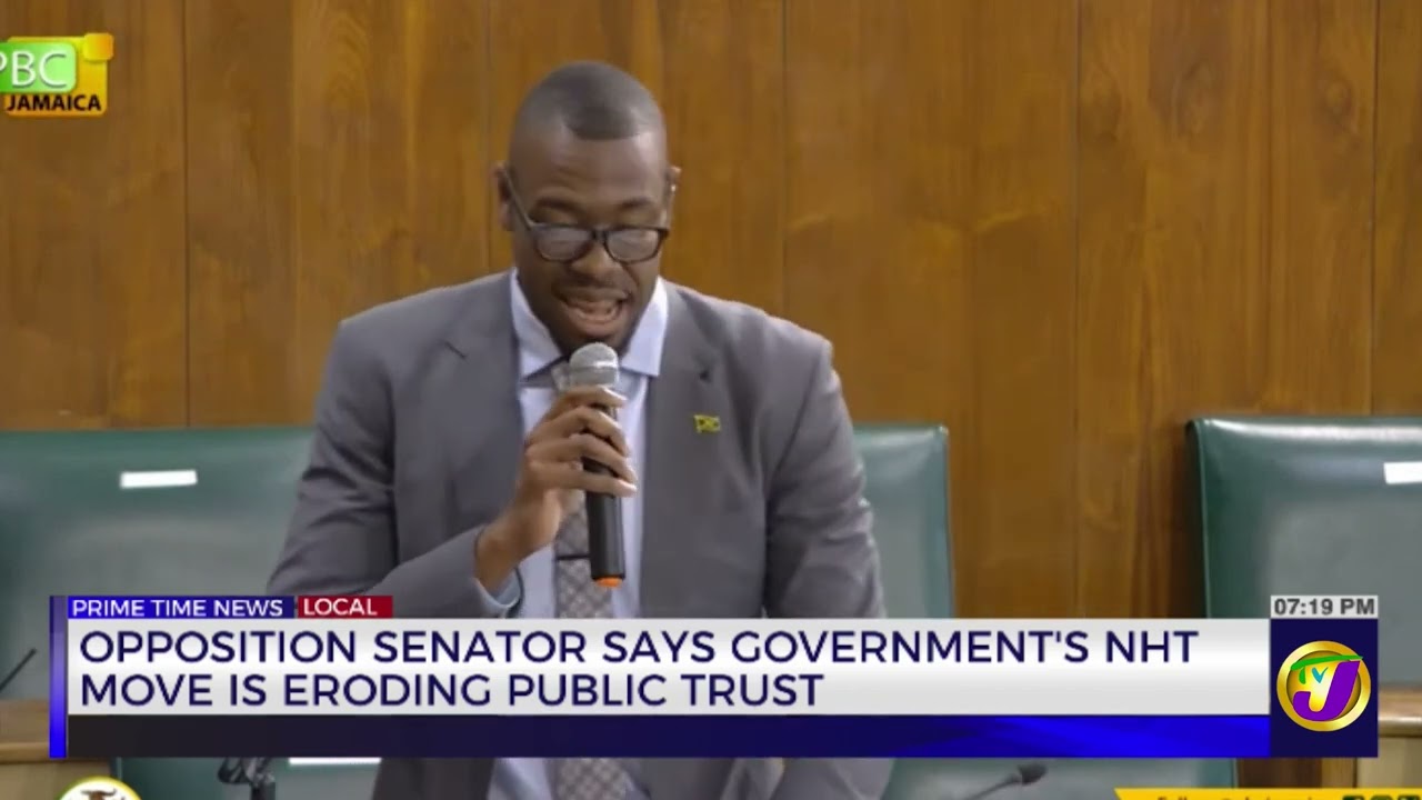 Opposition Senator Says Government's NHT Move Is Eroding Public Trust   | TVJ News