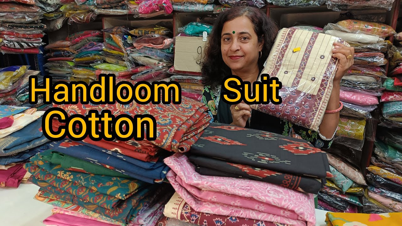 Alkavati Fabric LIVE ‼️ Handloom Cotton Summer Suit 💖 Newest Design 🔥 Booking at ☎️9813439096