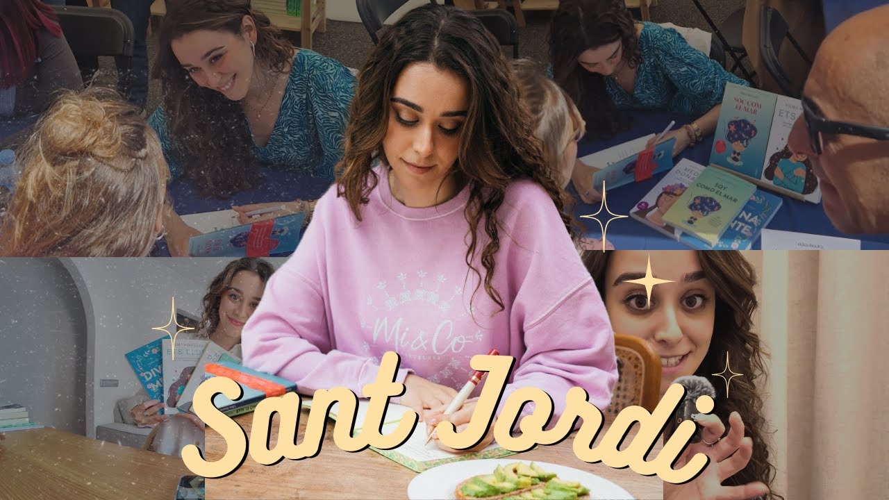 Sant Jordi des de dintre! #vlog32 un dia amb mi - Vilma Montoliu
