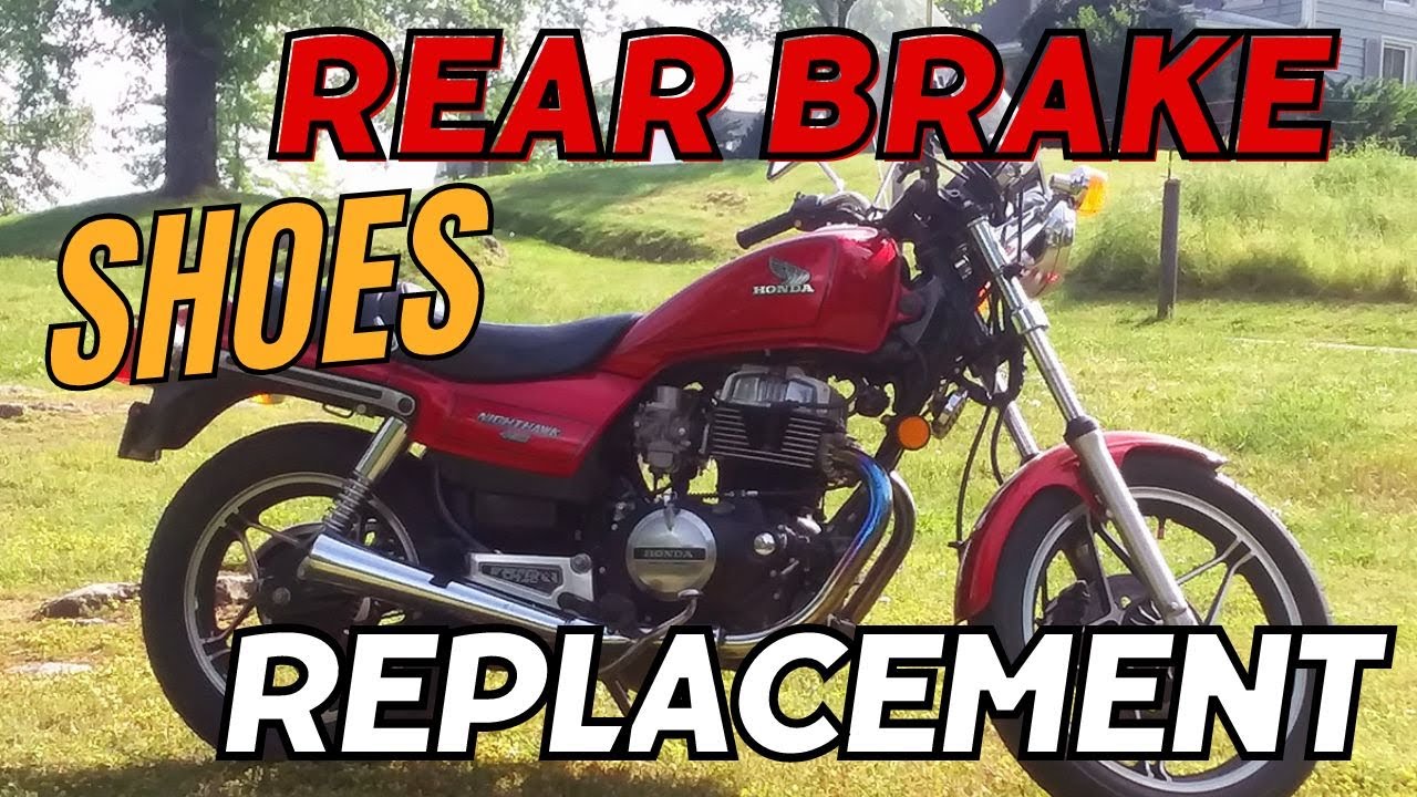I Changed My Honda Nighthawk 450's Rear Brakes MYSELF!