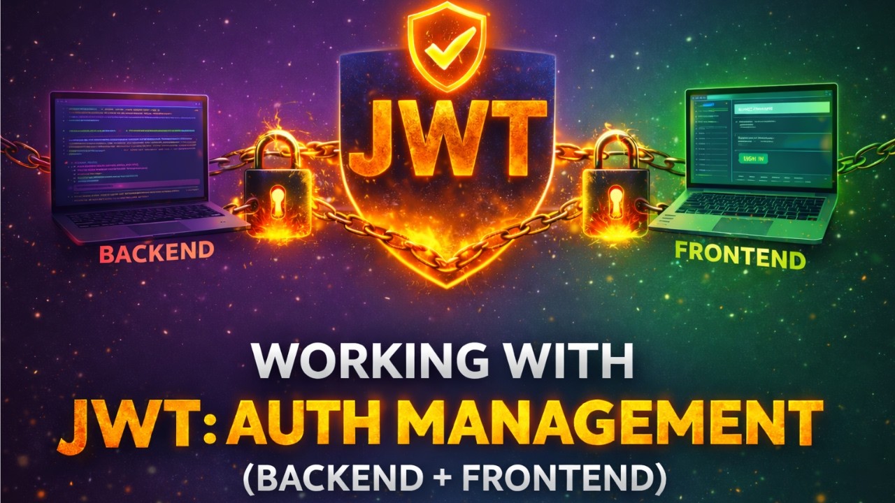 Working With JWT : Auth Management (Backend + Frontend)