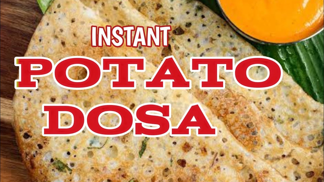 Crispy instant potato dosa recipe | Instant potato dosa with potato puree | aloo dosa | Oottupura