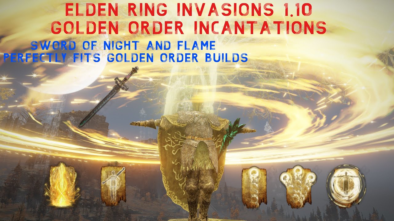 Elden RIng PvP Invasions 1.10 - Golden Order Incantations Holy Knight Build