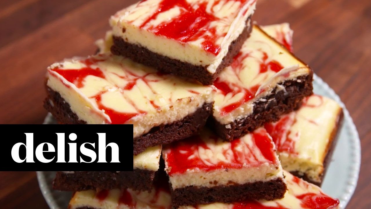Raspberry Cheesecake Brownies | Delish