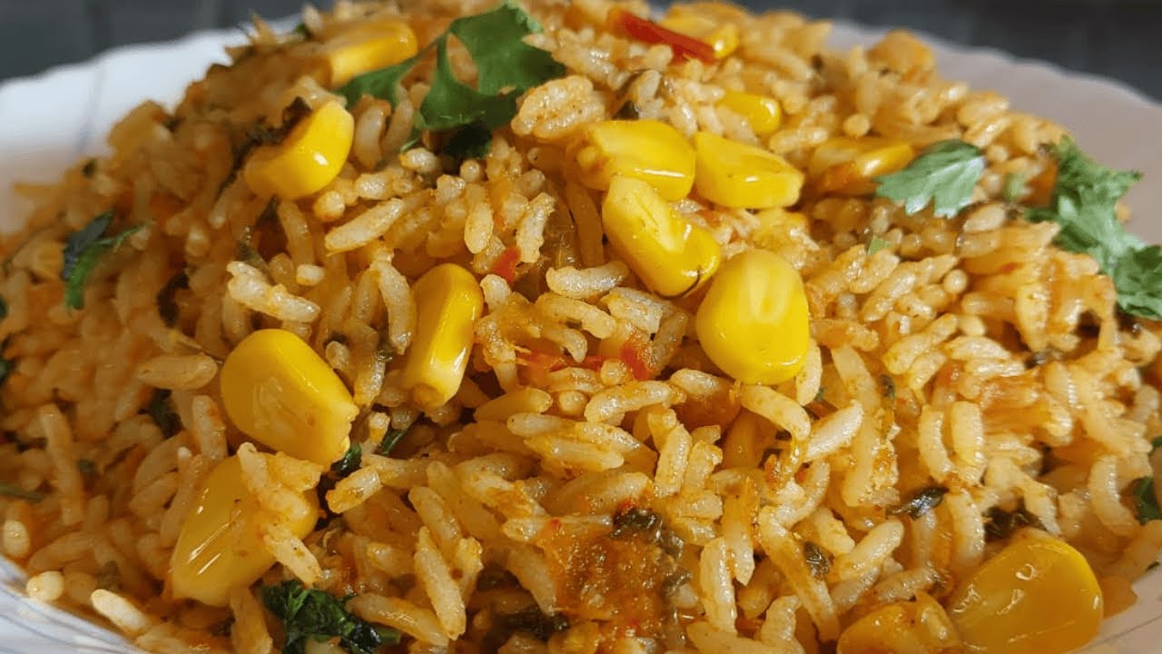 Sweet Corn Tomato Rice Recipe in Telugu | Easy Rice Variety | Maanyasri Kitchen