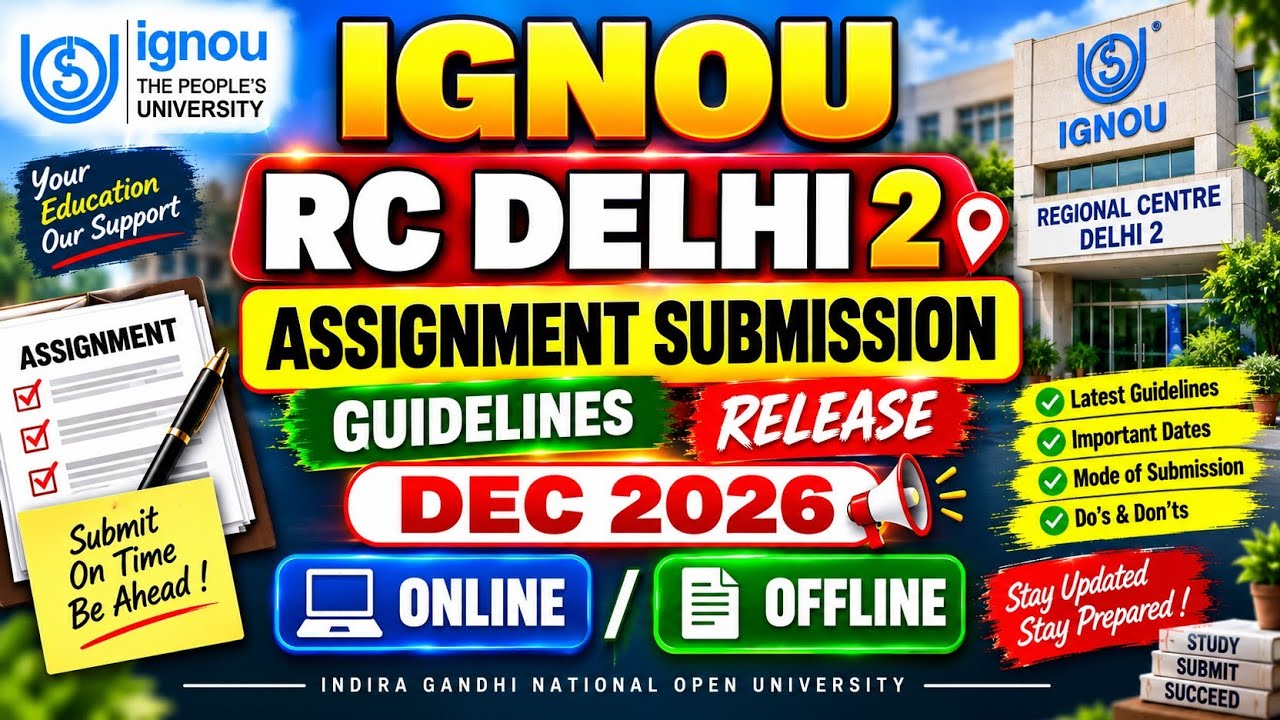 IGNOU Assignment Submission Guidelines &mdash; Step by Step Guide