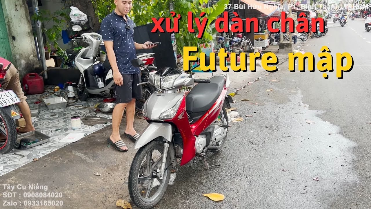 Honda Future Mập XỬ LÝ LẠI DÀN CHÂN k cần xe mới CHỈ CẦN XE CHẠY ÊM an toàn khi đi làm