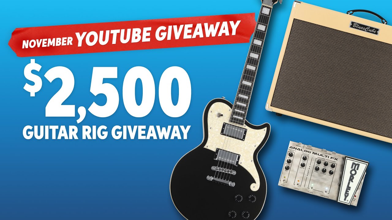 GIVEAWAY 🎁 &mdash; $2,500 Guitar Rig ✅ &mdash; YouTube Monthly Giveaway!