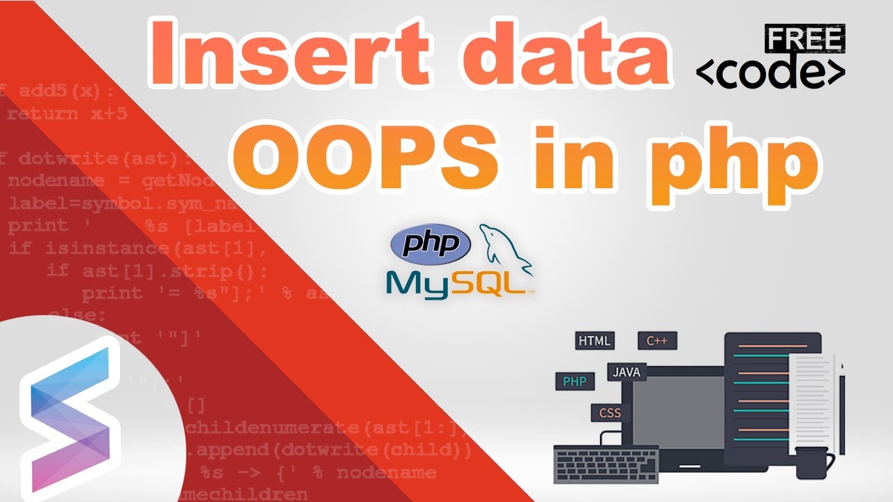 How to Create Data in Database & Insert Data Using PHP OOPS Concept | Xampp Mysql Tutorial