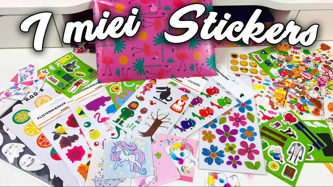 LA MIA COLLEZIONE di STICKERS per L' AGENDA