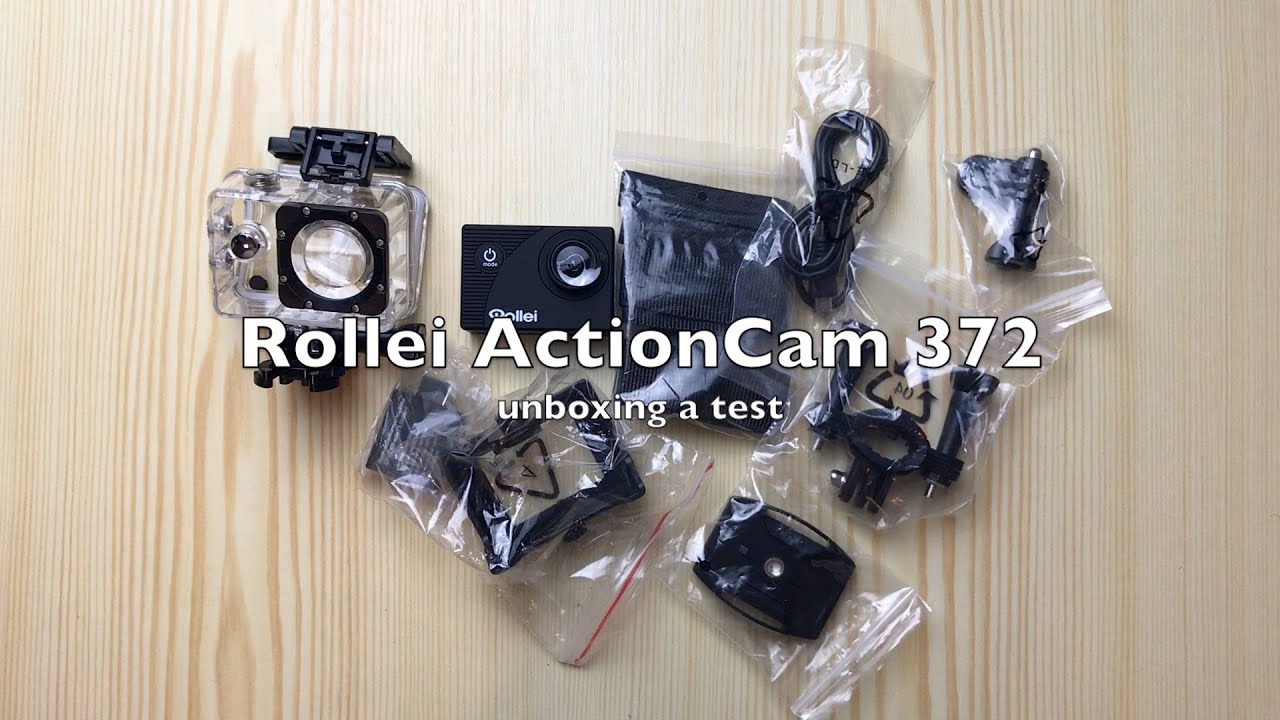 Rollei ActionCam 372 - unboxing a test levné sportovní kamery