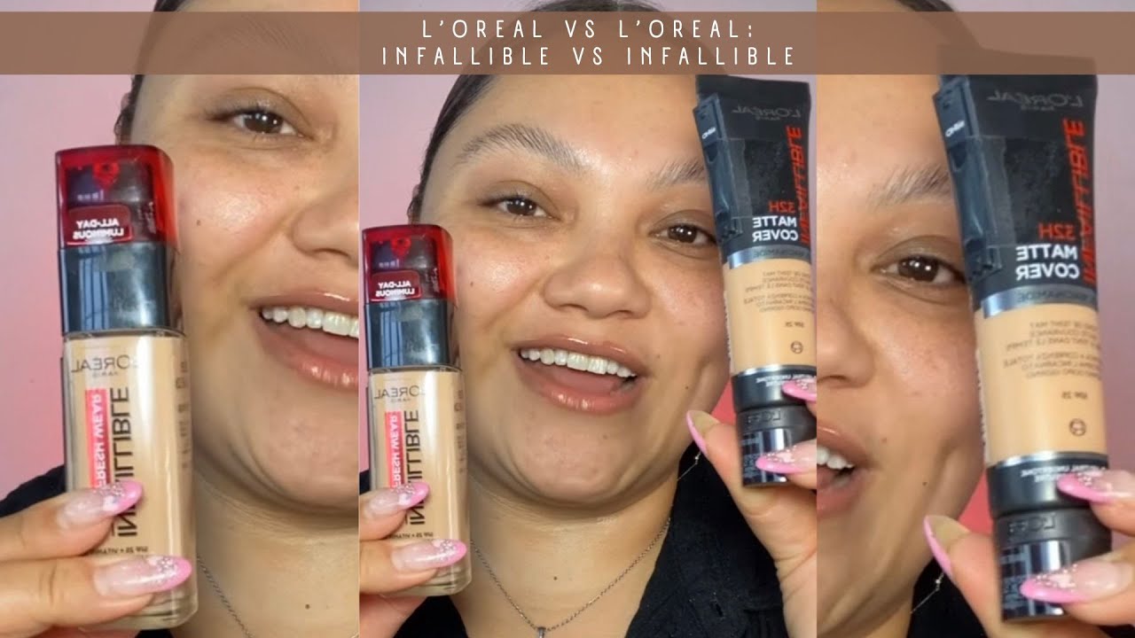 INFALLIBLE vs INFALLIBLE: pelea entre estas dos bases de L'Oreal