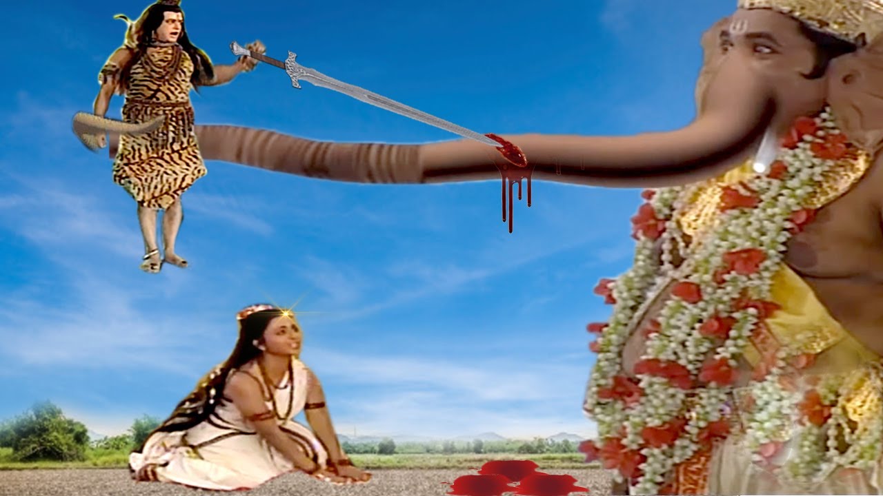 श्री गणेश ने क्रोध में शिव पर ऐसा भयानक हमला आखिर क्यों किया @laxaminarayan-japtapvratt7537