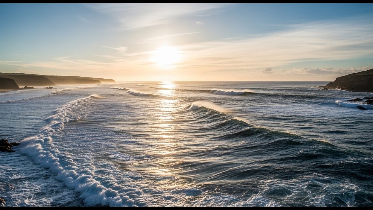 心を落ち着かせる波 🌊 Relaxing Ocean Atmosphere | Calming Nature Sounds for Night