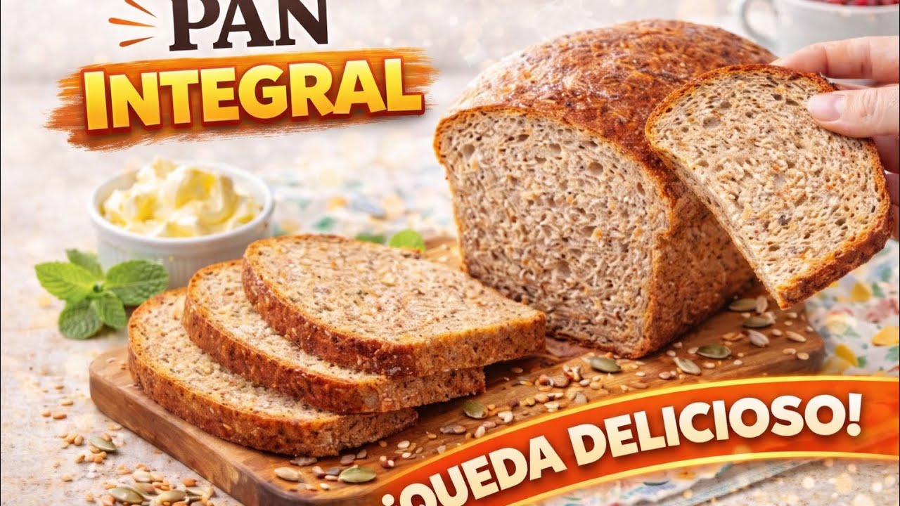 Pan Integral Casero SIN Amasar | Fácil, Saludable y Perfecto