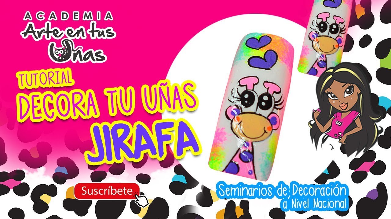 Decoración de uñas Jirafa | Tutorial de Decoración | Arte En Tus Uñas