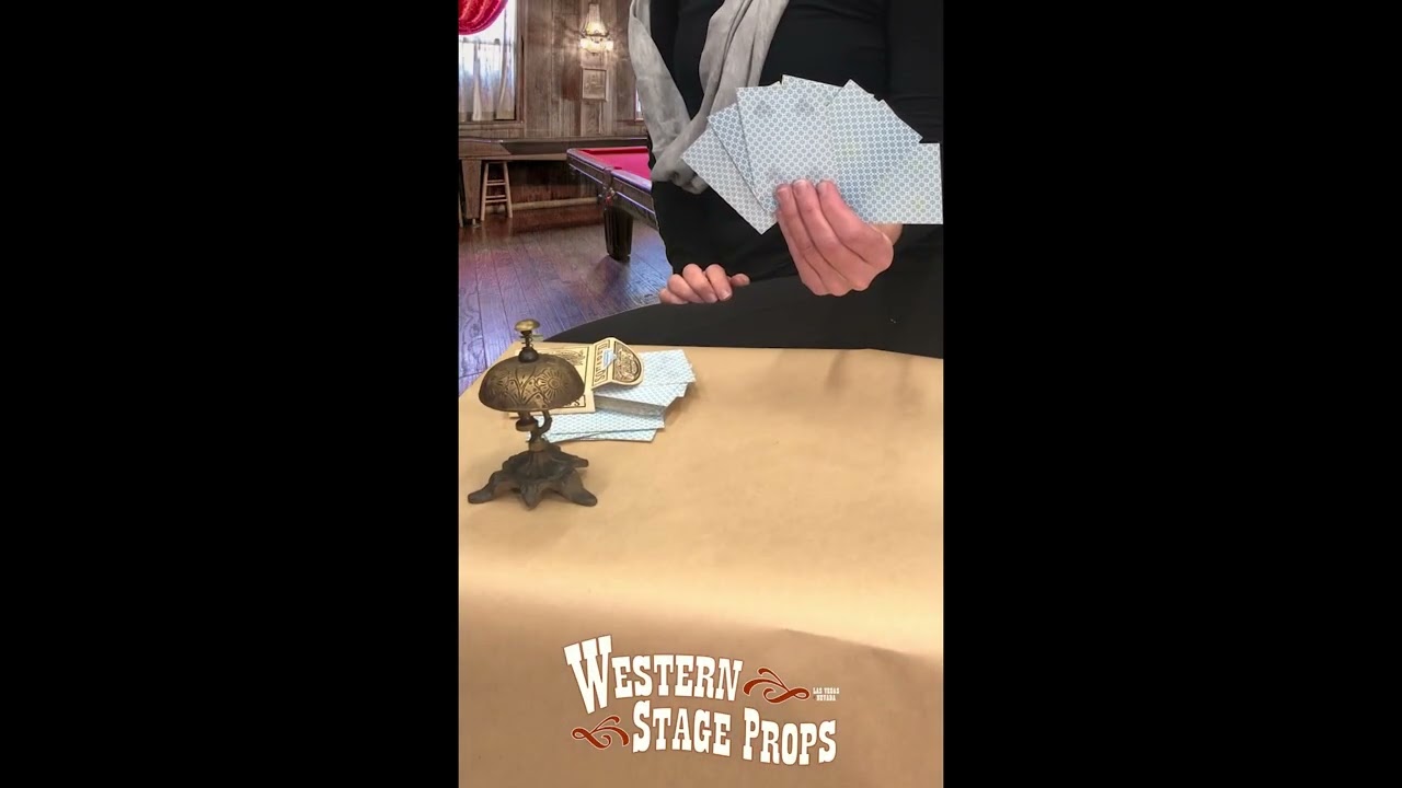 Prop Desk Bell and Old West Playing Cards