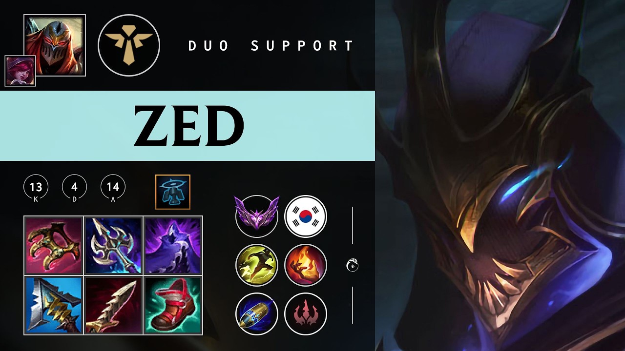 Zed Support vs Braum - KR Master Patch 26.02