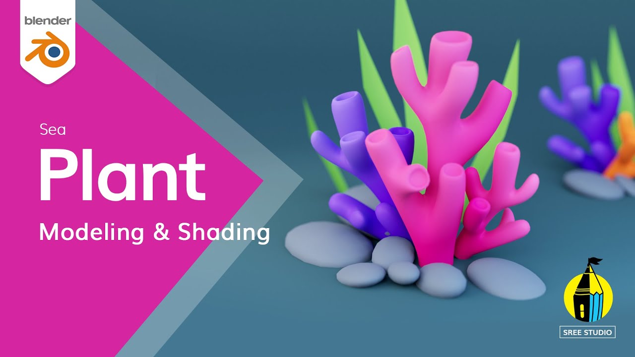 How to Blender modeling Sea Plant