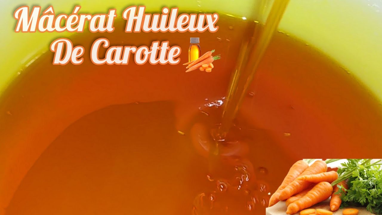 HUILE DE CAROTTE🥕💦  La Meilleure Recette/Mâcérat huileux de Carotte fait maison🏡(Préparation)
