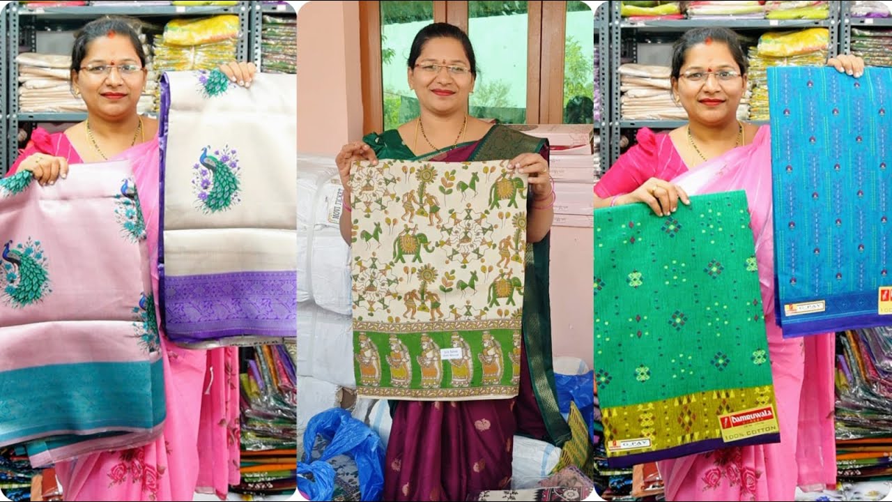 🥻 💃🔥🛍️🌟 New Cotton Sarees Flash Sale LIVE – Daily Wear start at  ₹499 ||✨App: Mani Blouse Mar