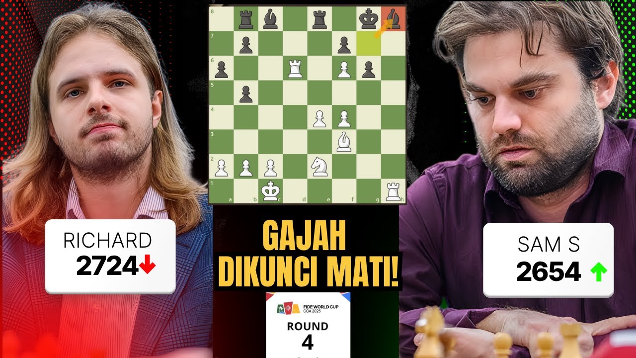 RICHARD RAPPORT TERSINGKIR!? Gajahnya DIKUNCI Mati Sama SHANKLAND!