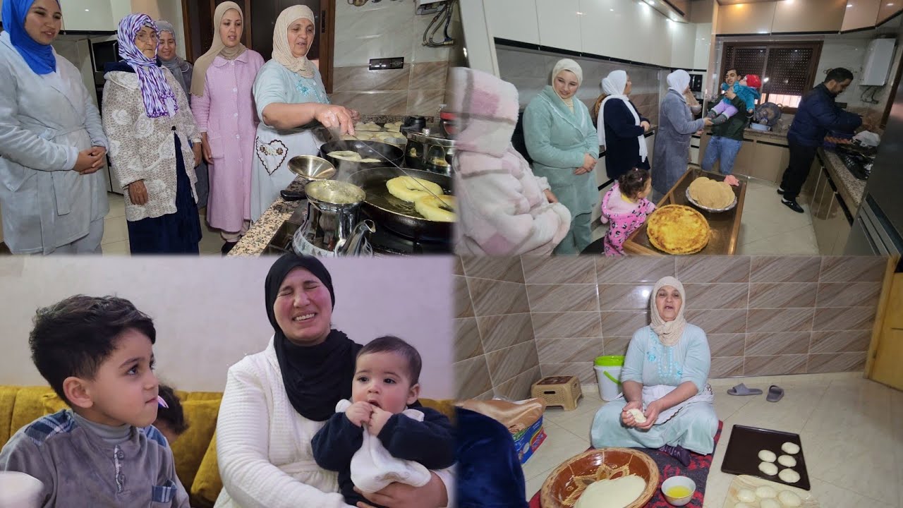 لمّة عائلية دافئة: تيتيش وياسين معانا وفطور الواليدة خطير 🤗🥞