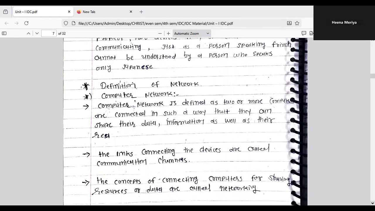 UNIT-1(IDC):Computer Networks: software,data communication, different type of Network topology