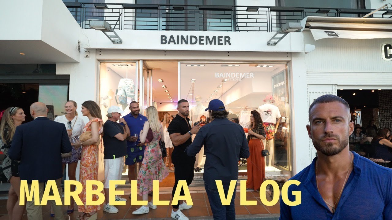 @MikeThurston Visits Our GRAND OPENING in Puerto Banus, Marbella | Bain De Mer #marbella #vlog