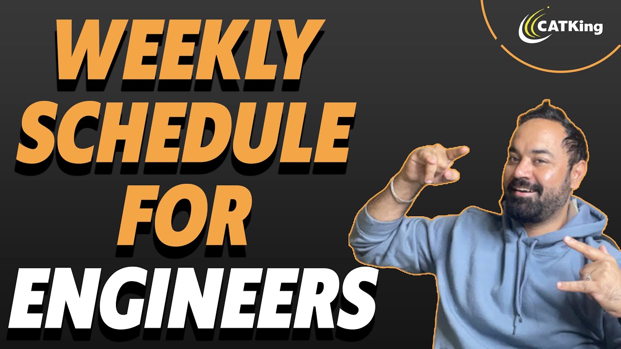 MBA Exam Strategy | Preparation Plan for Engineers | Weekly Schedule