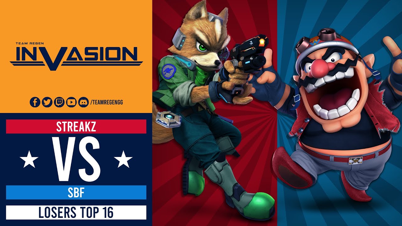 Invasion: April 2023 - Losers Top 16 RSN| Streakz (Fox) vs PXL| SBF (Wario)
