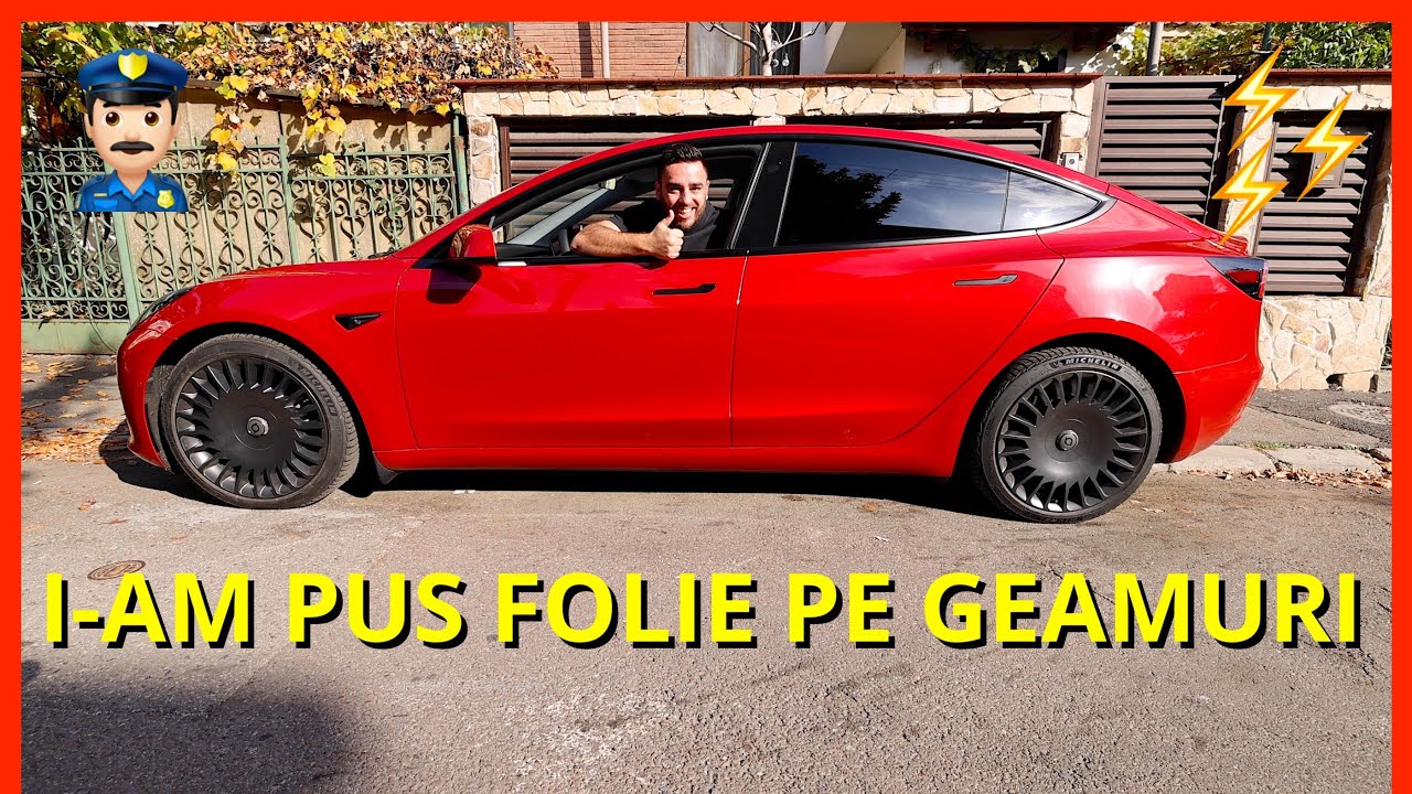 AM PUS FOLIE PE GEAMURI ȘI LUNETĂ LA TESLA MODEL 3