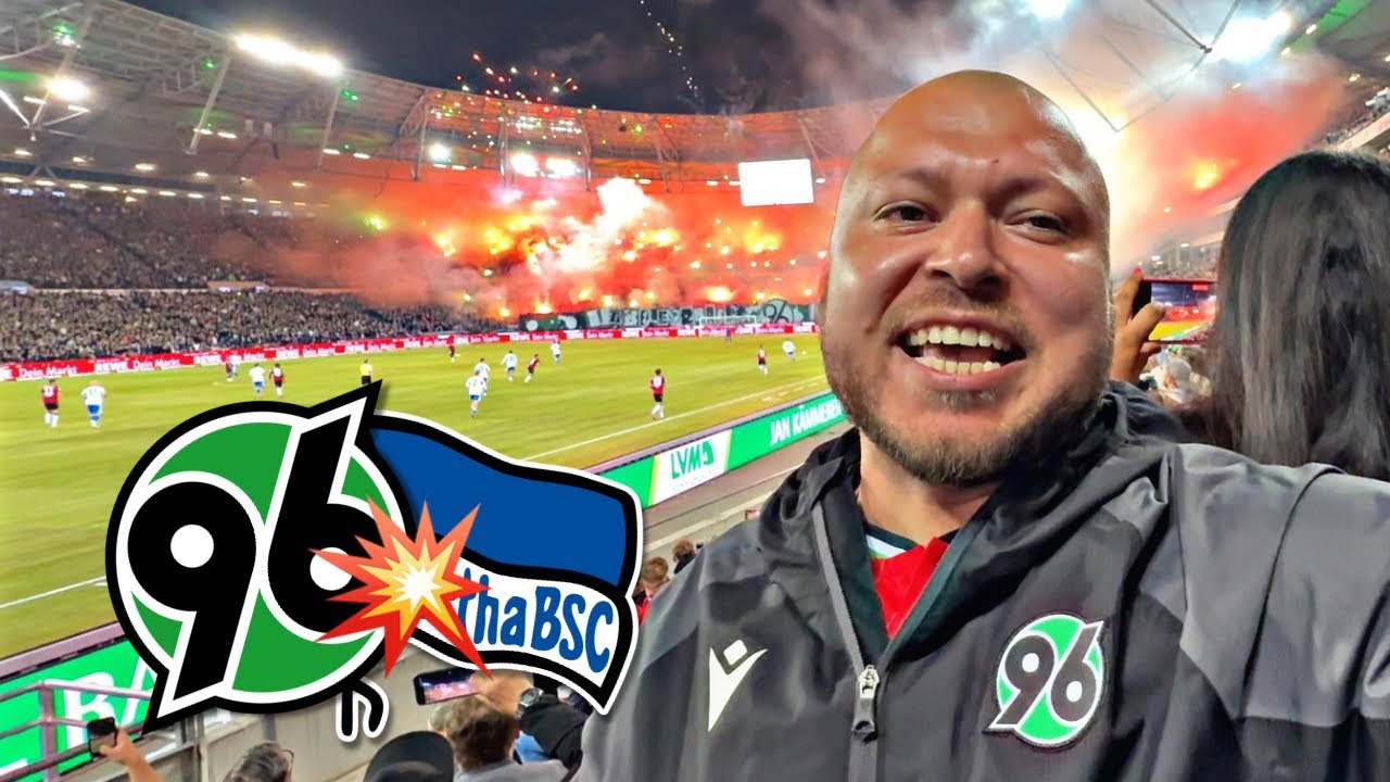 MEGA PYRO-SHOW💥 Hannover 96 vs Hertha BSC Stadionvlog