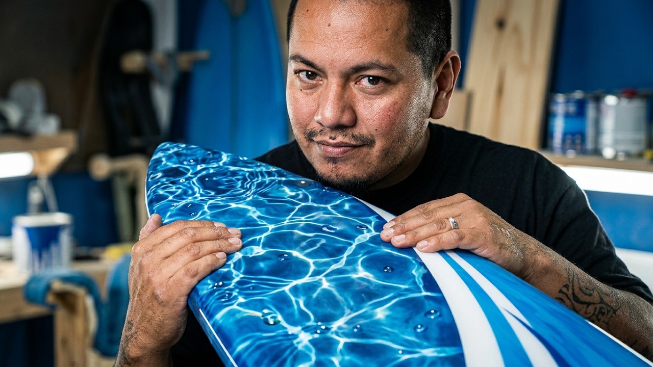 Airbrush Water Effects Stencil Set by Mikes Brush