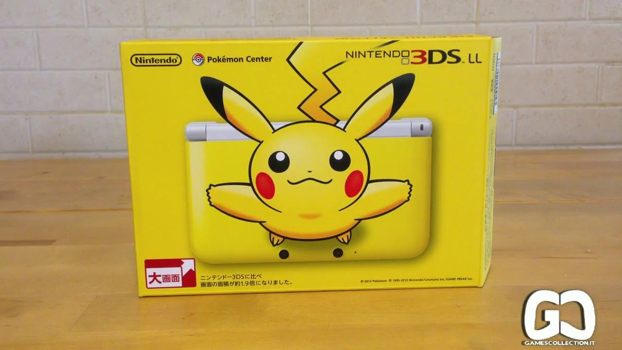 [HD] Unboxing - 3DS - Nintendo 3DS LL Pikachu Yellow Pokemon Center Limited Edition