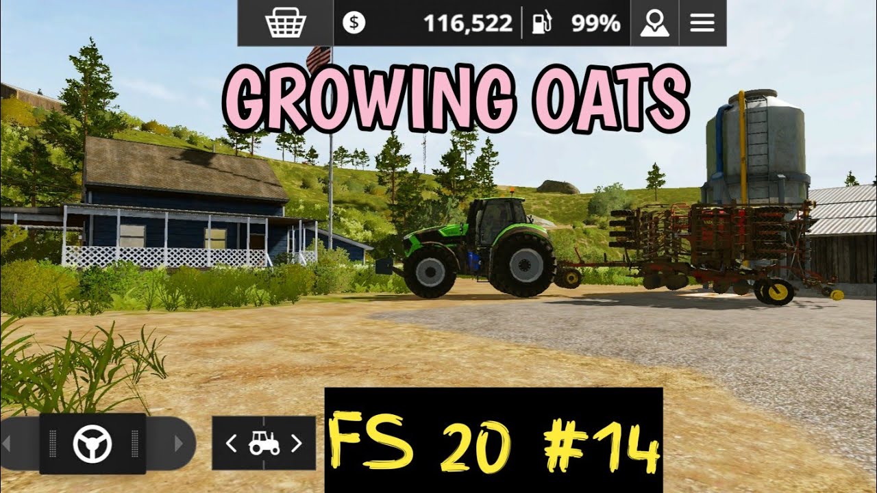 Fs 20 Gameplay | Oats Grow | Seeder Machine Gameplay(Android)