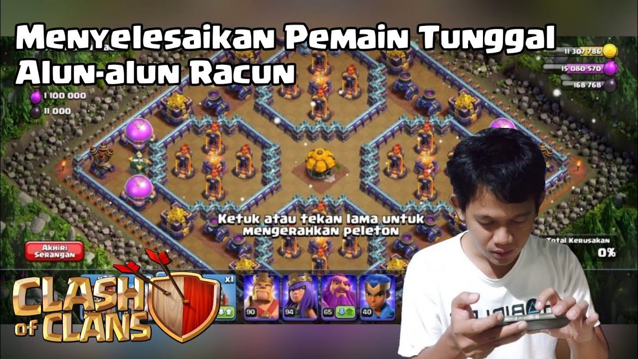 Toxic Town Square (Alun-alun Racun) - Clash of Clans Pemain Tunggal