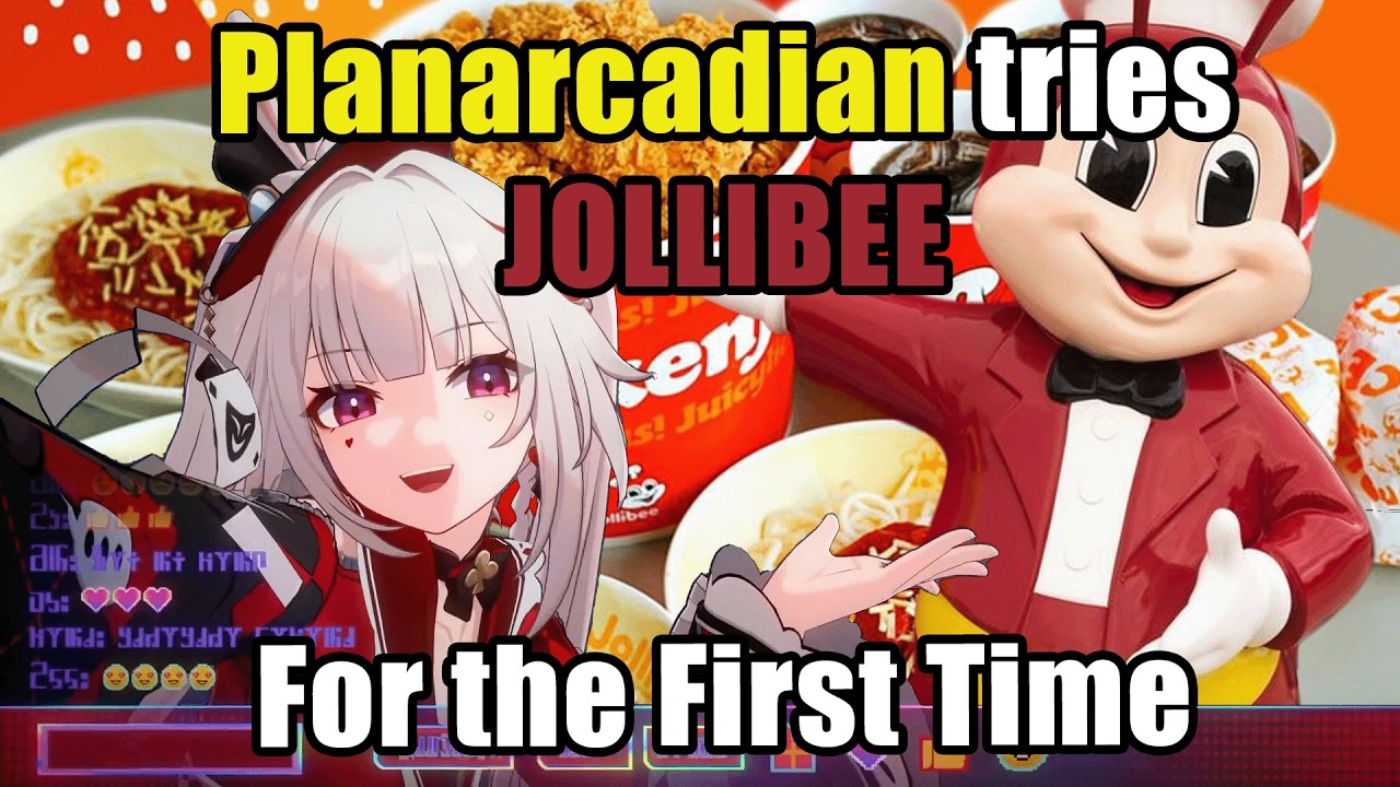 Planarcadian tries JOLLIBEE CHICKENJOY for the FIRST TIME!【#hororilive】