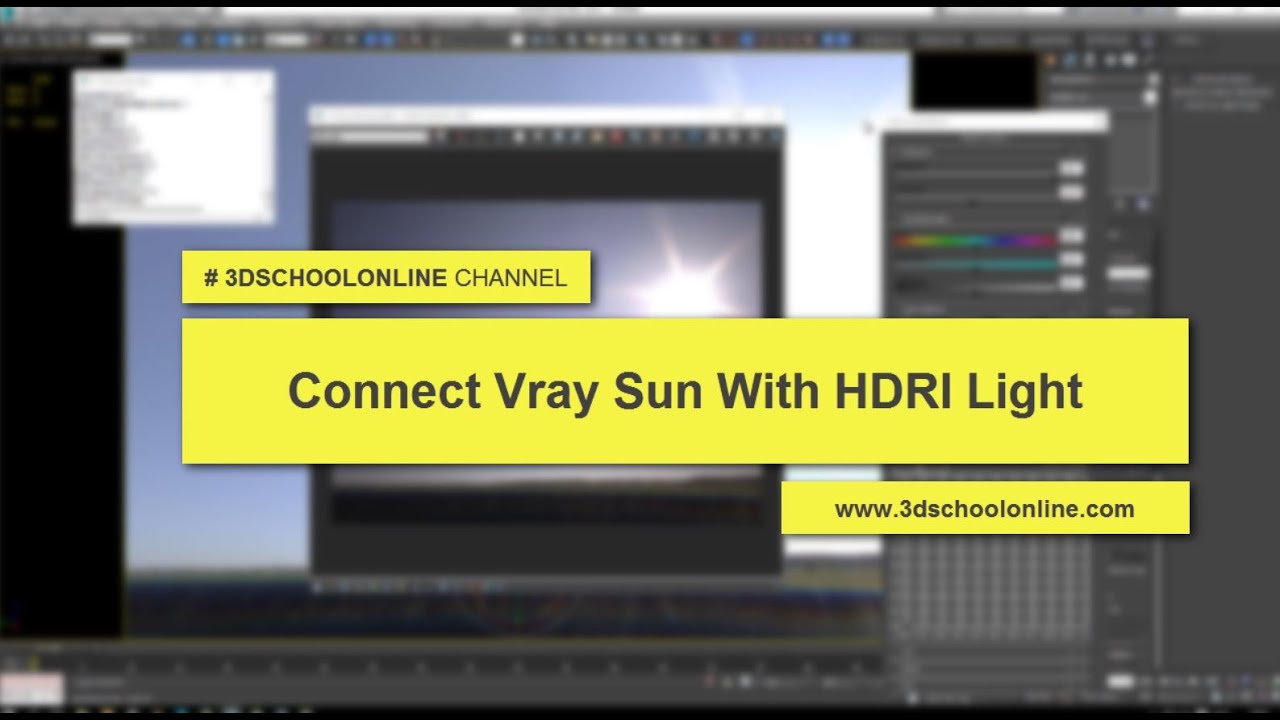 Connect Vray Sun to Vray HDRI